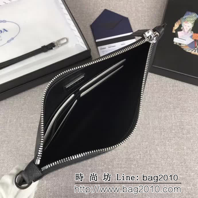 PRADA普拉達 2018最新漫畫印象系列 專櫃最新款 限量版男士手包 2NG005 DD1079
